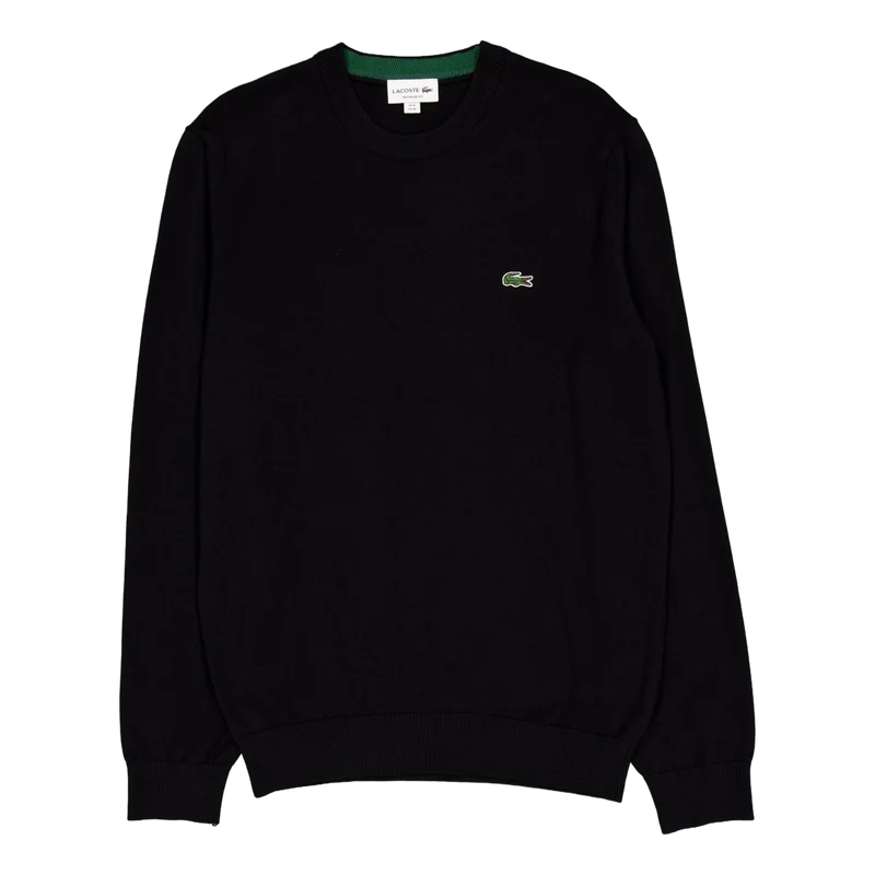 Monochrome Cotton Crew Neck Sw 031 Black