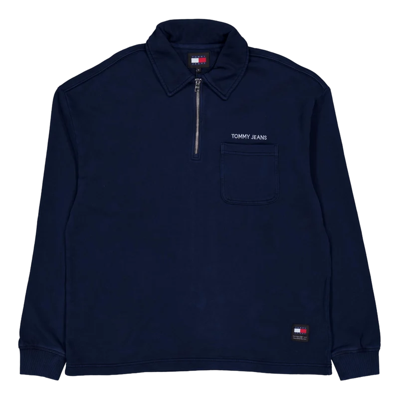 Tjm Rlx S Classics 1/4 Zip Ex C1g-dark Night Navy