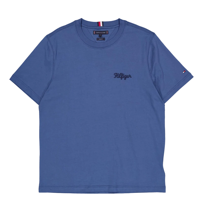 Hilfiger Chainstitch Tee Dbz-aegean Sea