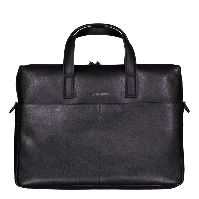 Ck Must Laptop Bag Beh-ck Black Saffiano