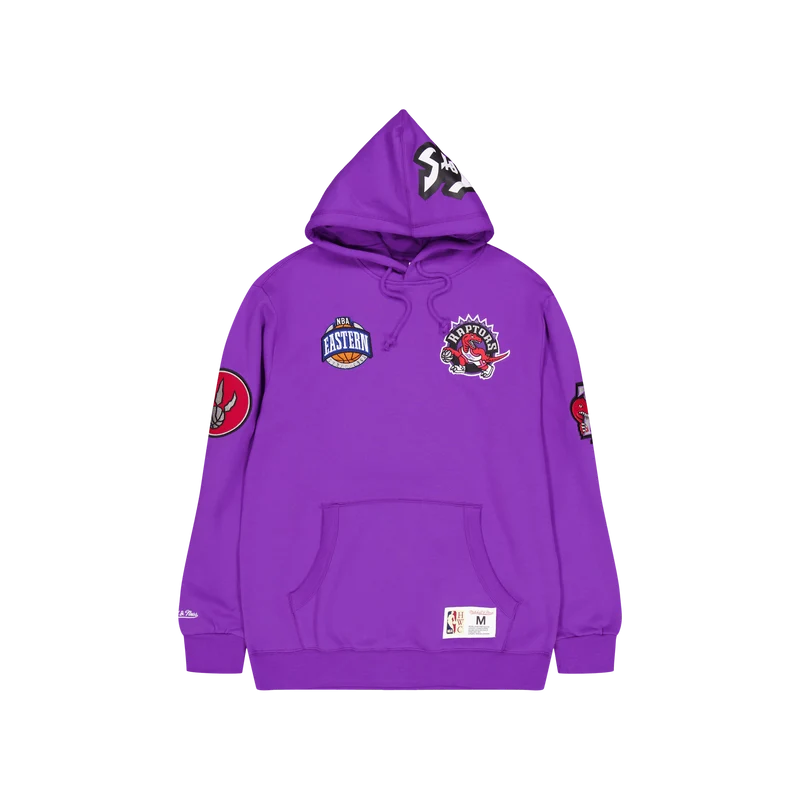 M&n City Collection Fleece Hoo Raptors Purple