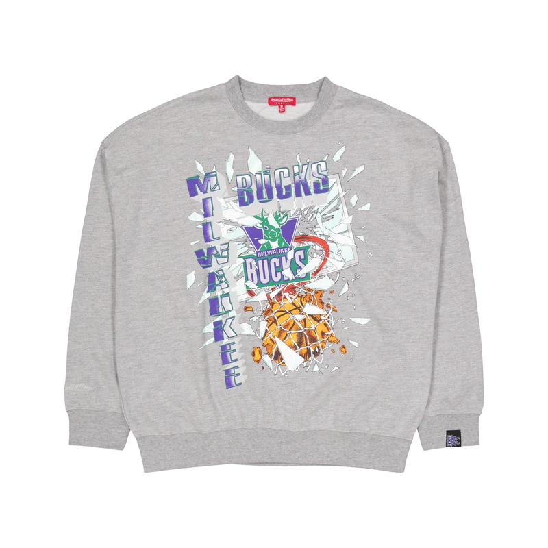 Womens Big Face Crew 6.0 Grey Heather
