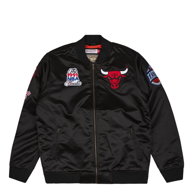 Bulls Flight Satin Bomber Jacket