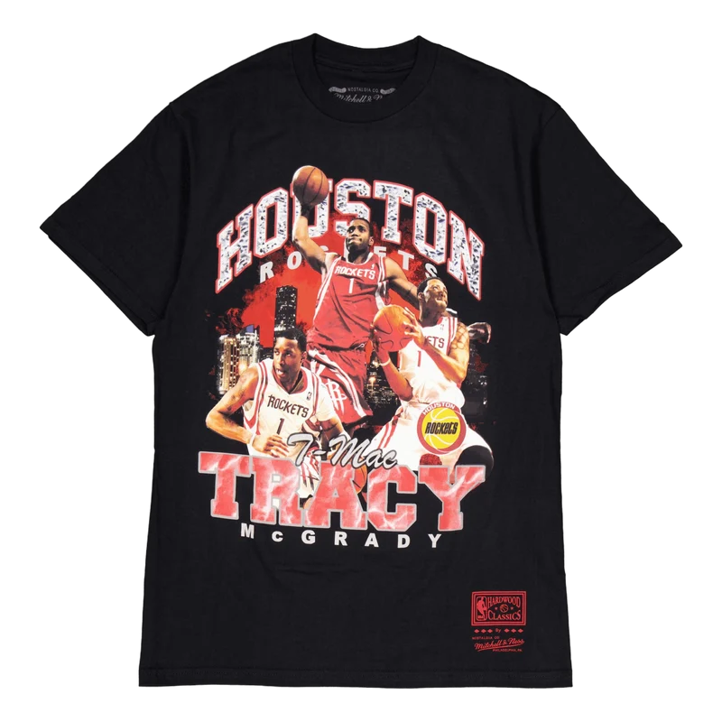 Rockets Bling Ss Tee Mcgrady Black
