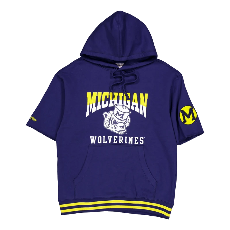 Wolverines Pre-game Ss Fleece Navy