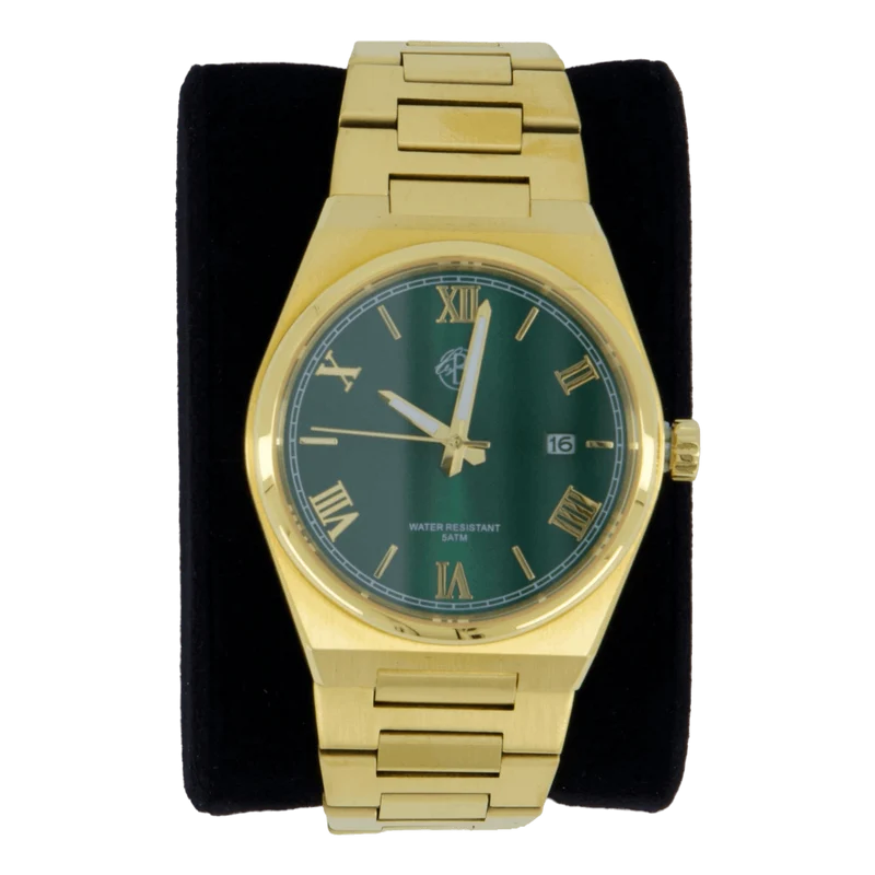 Elias Watch Green/fgold