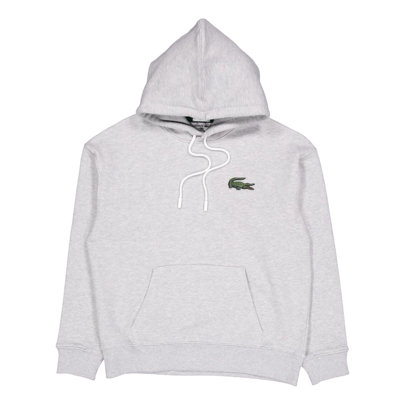 Loose Fit Crocodile Badge Hood Cca Silver Chine