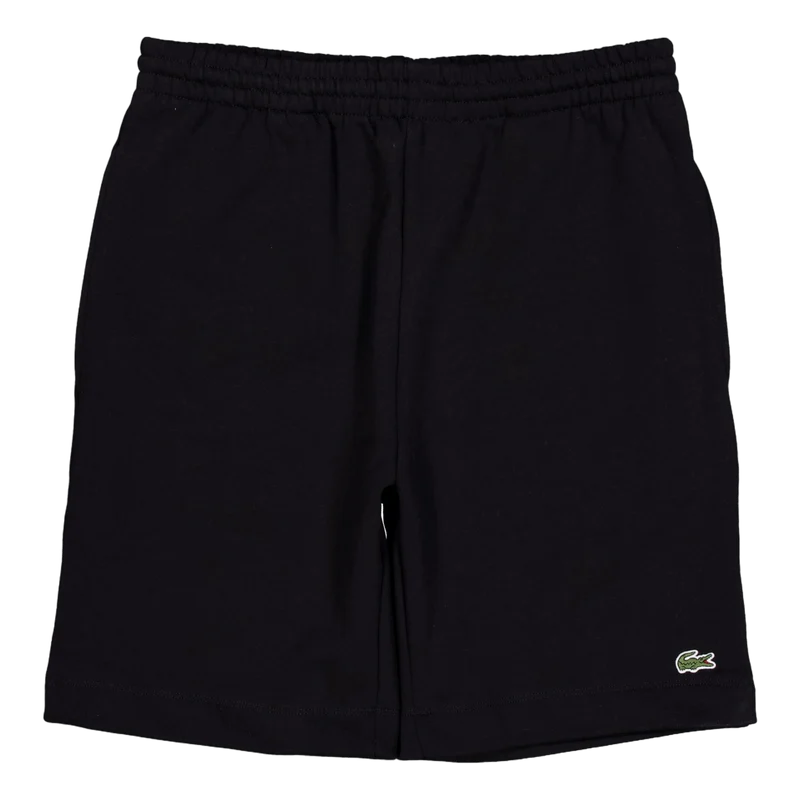 Regular Fit Fleece Shorts BLACK