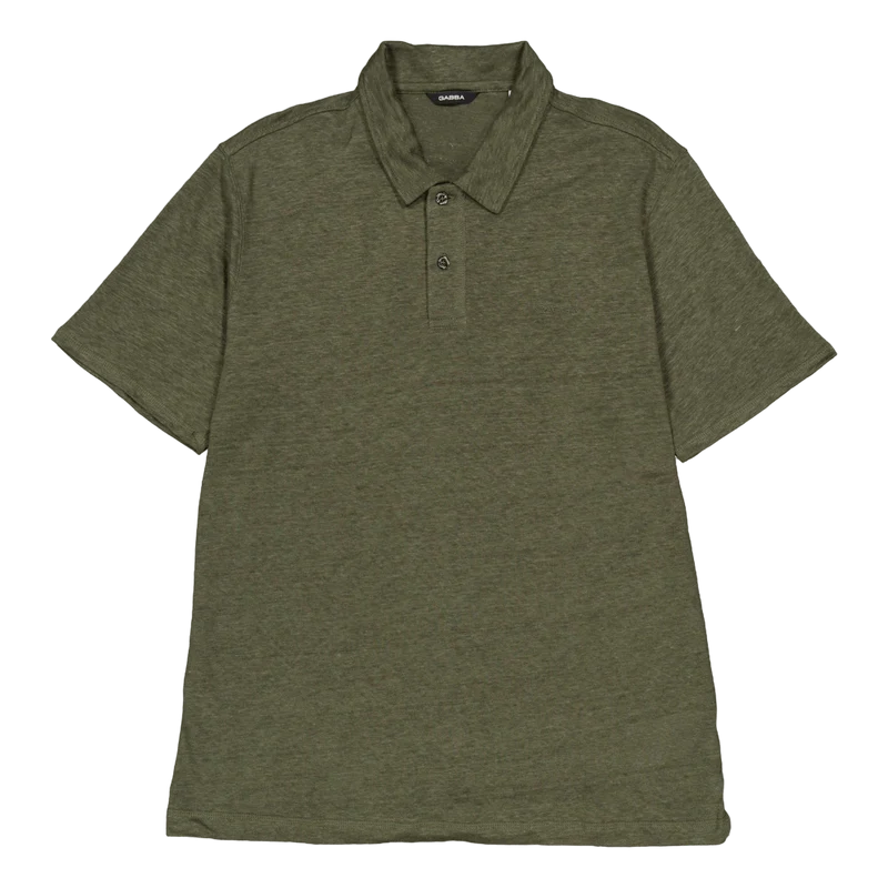 Duke Linen Polo Ss 7008 Forest Night