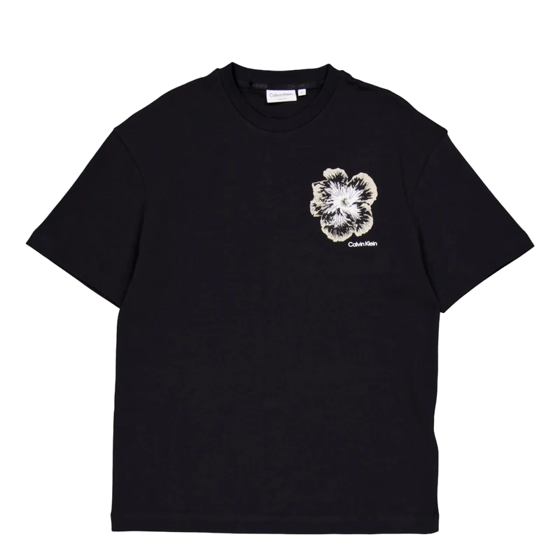 Embroidered Night Flower T-shi Ck