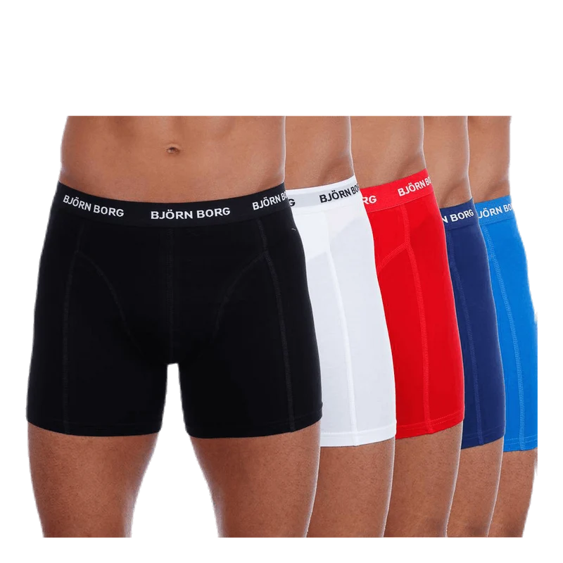 Solid Shorts 5-Pack Patterned