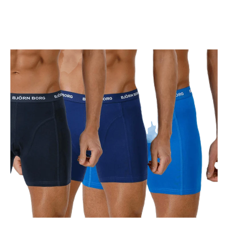 Solid Shorts 3-Pack Blue