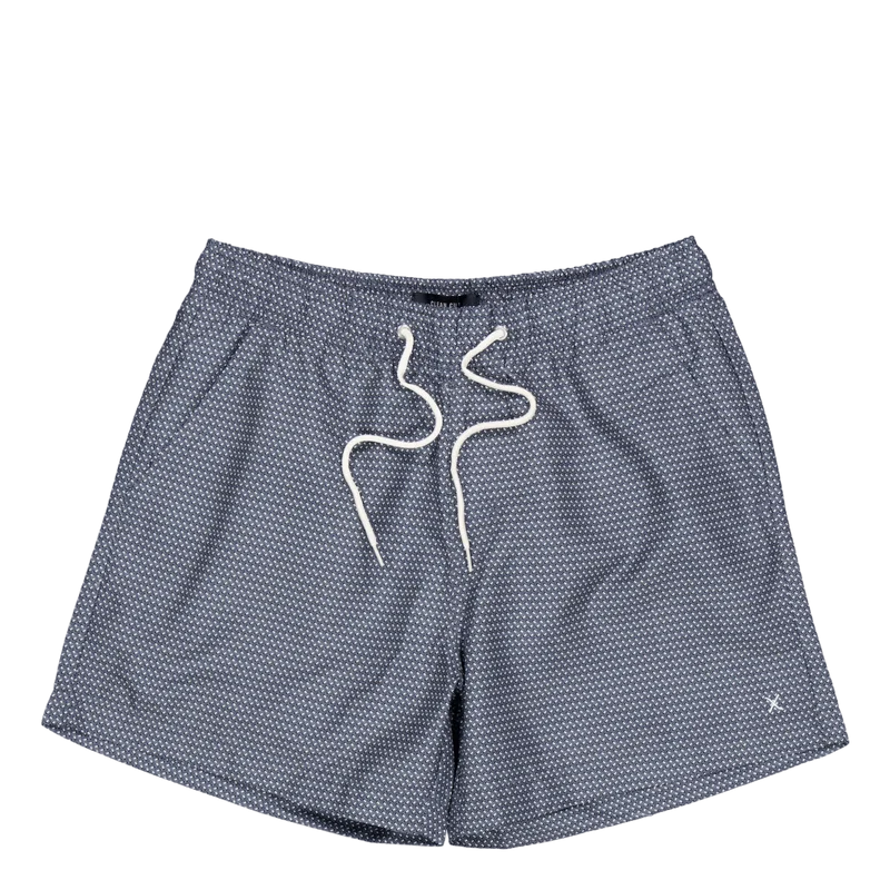 Swim Shorts Dark Navy Zig Zag
