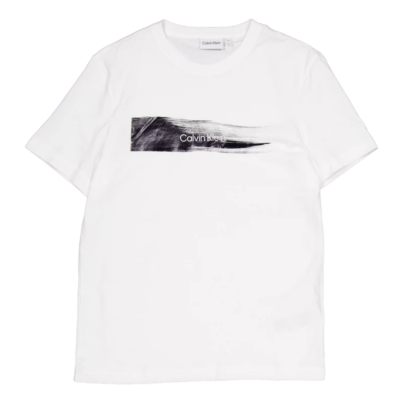 Brush Logo T-shirt Yaf-bright White