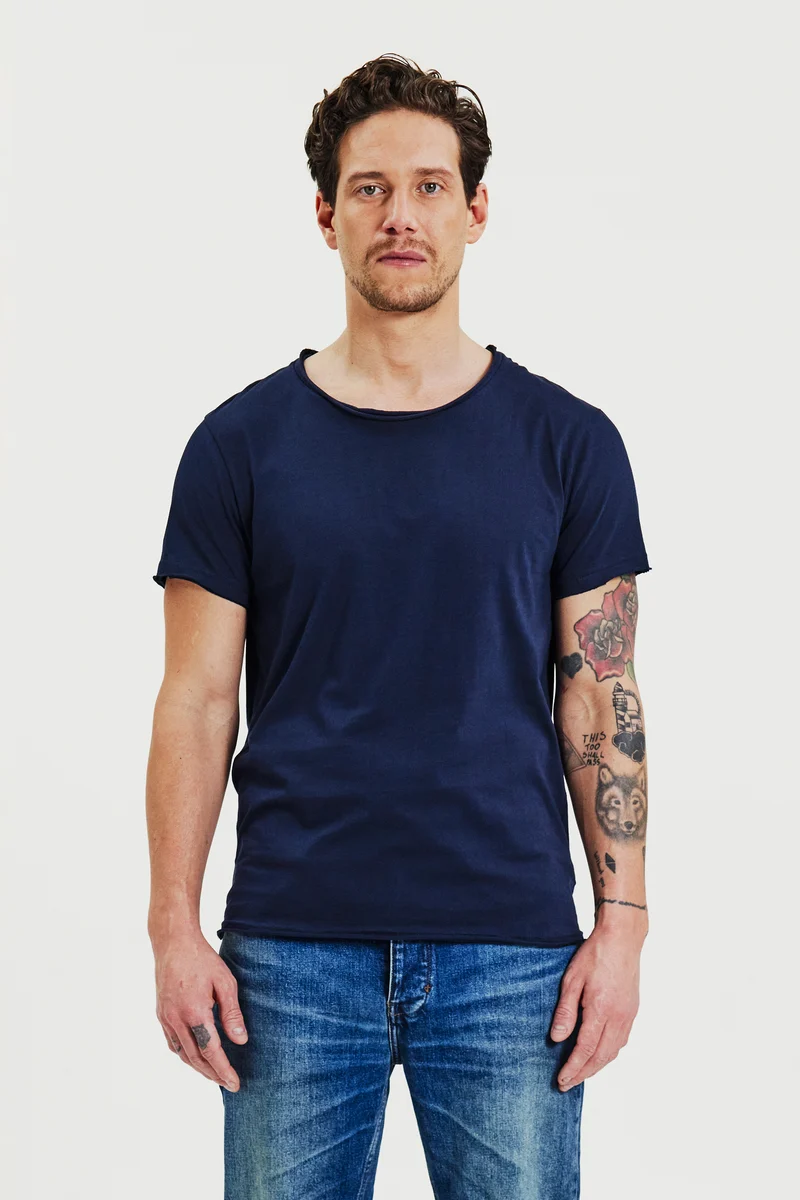 Crew-Neck Relaxed Dark Navy