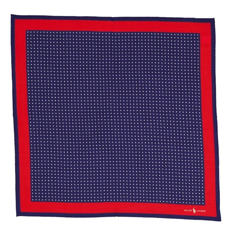 Dot With Border-bandana 22 X 2 Navy