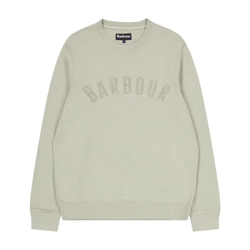 Barbour Wash Prep Logo Sweat Gy78 Forest Fog