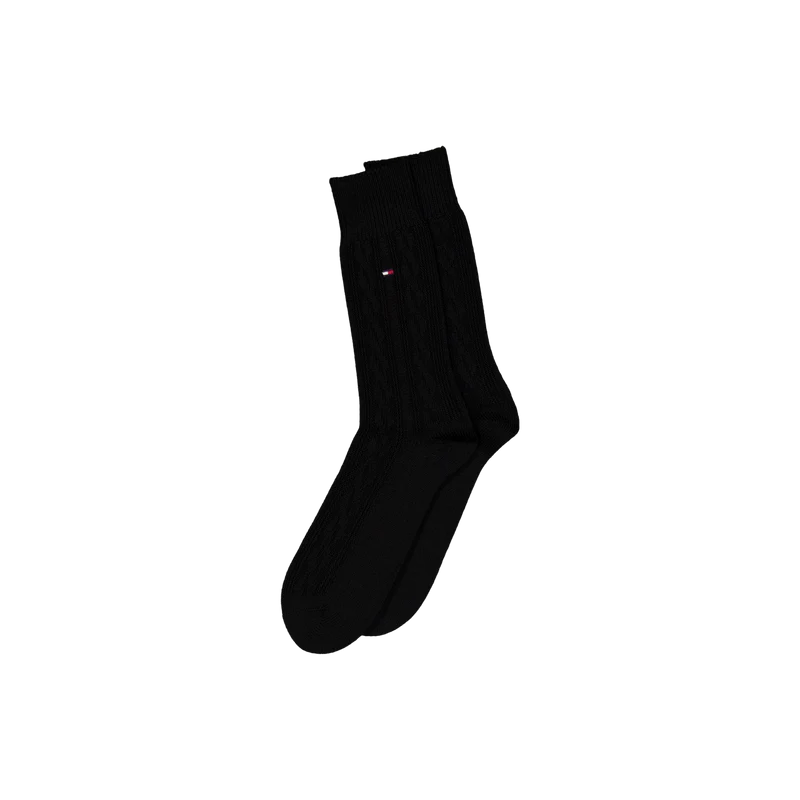 Th Men Sock 1p Cable Wool 002