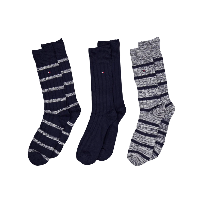 Th Men Sock 3p Giftbox Slub Mo 001 Combo
