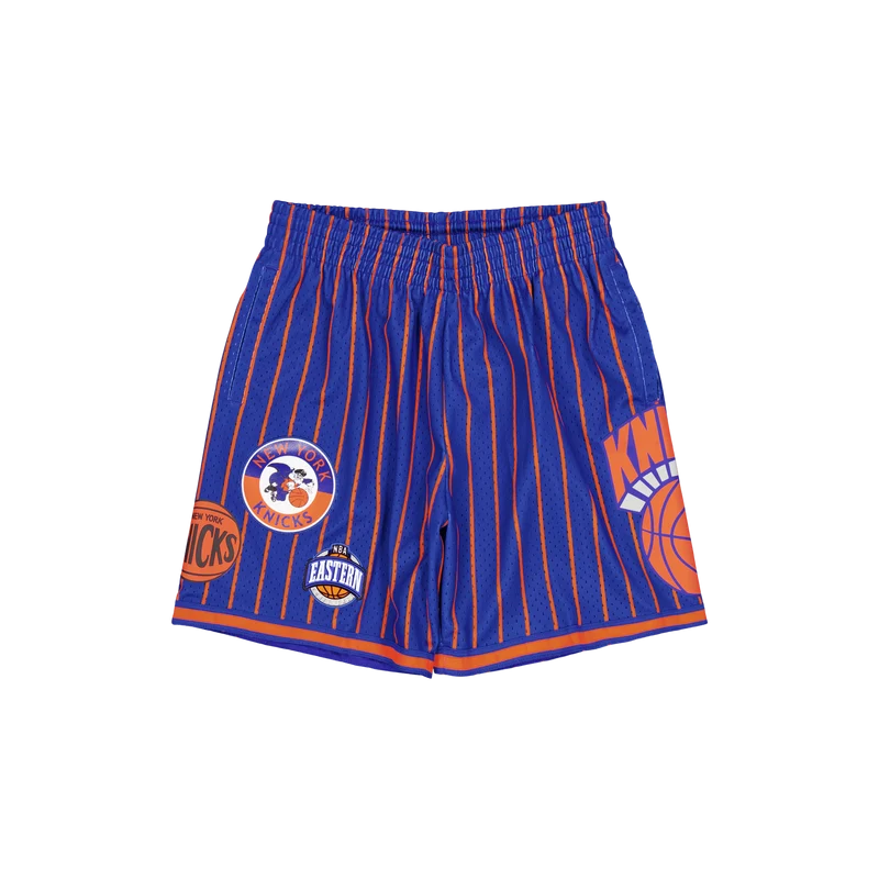 M&n City Collection Mesh Short Royal/orange