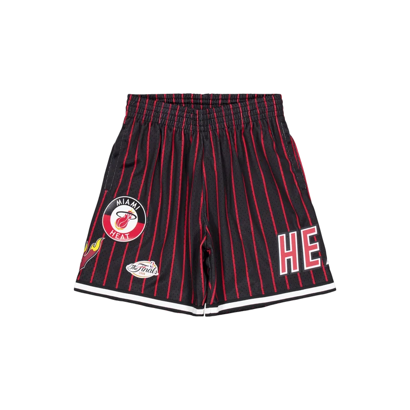 M&n City Collection Mesh Short Black/red