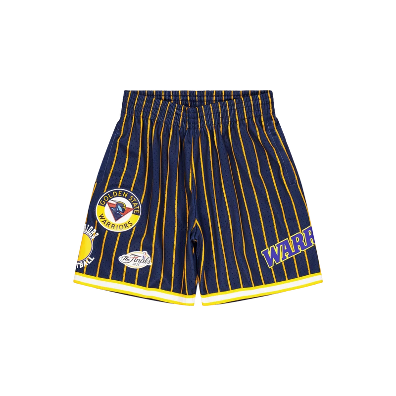 M&n City Collection Mesh Short Navy/gold