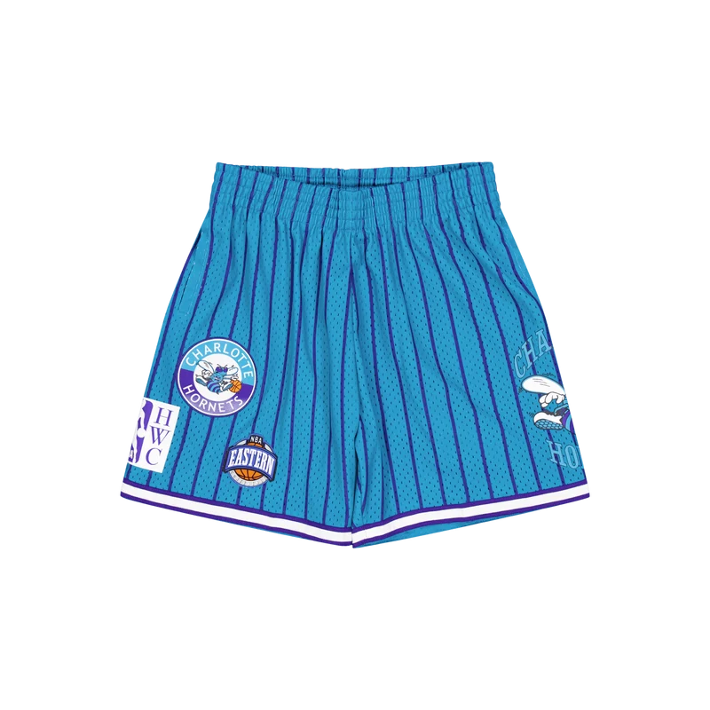 M&n City Collection Mesh Short Hornets Blue/hornets Purple