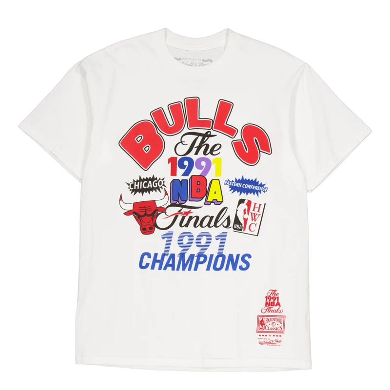 Bulls Champs Fest Ss Tee Hwc White