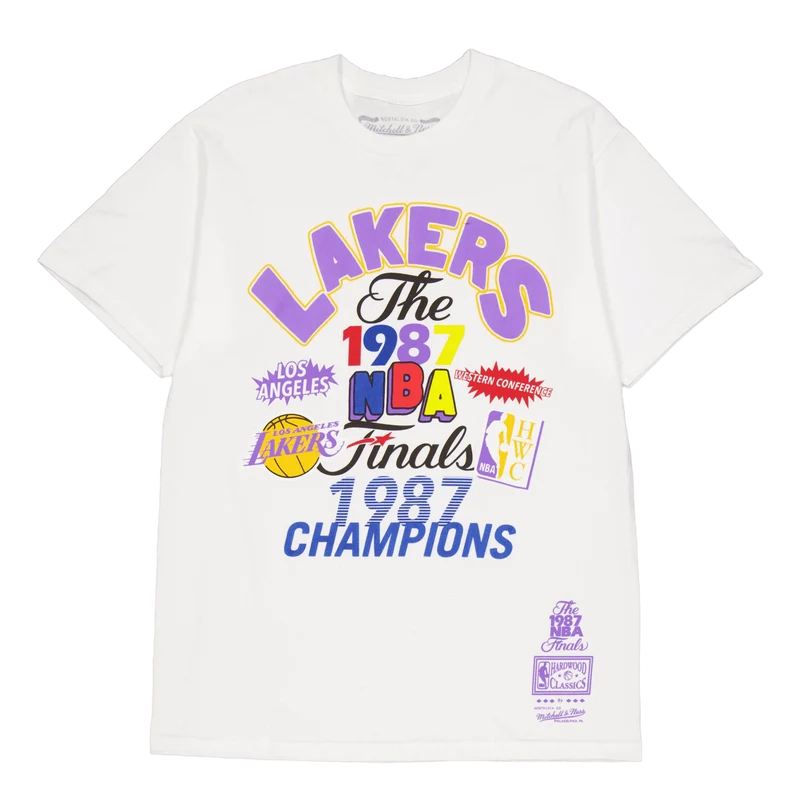Lakers Champs Fest Ss Tee Hwc White