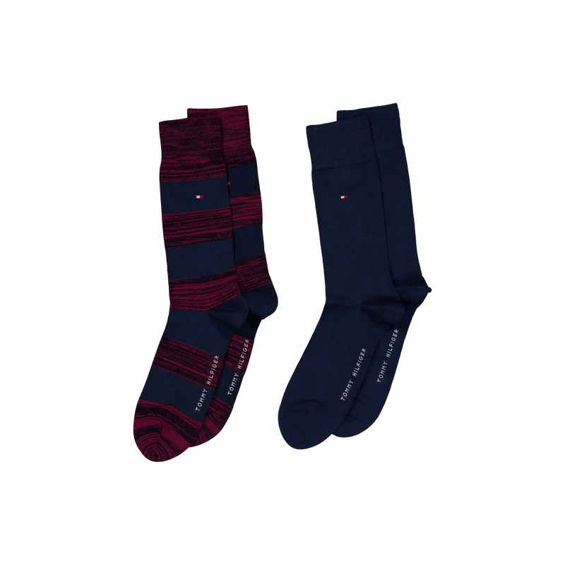 Th Men Rugby Sock 2p 093 Rouge