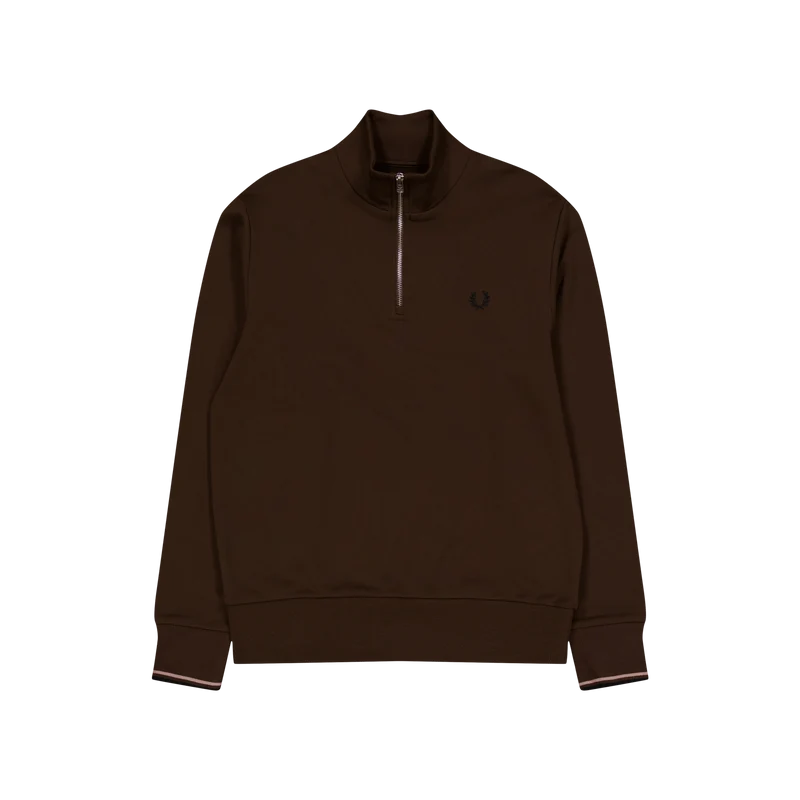 Half Zip Sweatshirt Q21 Burnt Tobacco