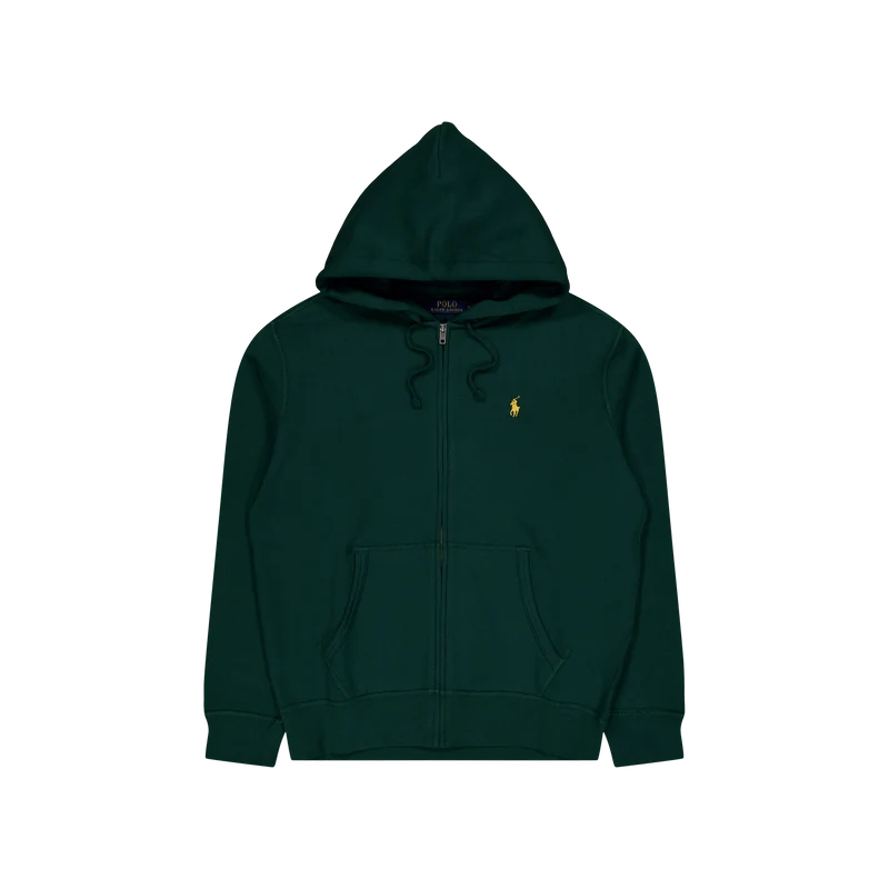 Polo Ralph Lauren Rl Fleece Zip Hood 008 Moss Agate