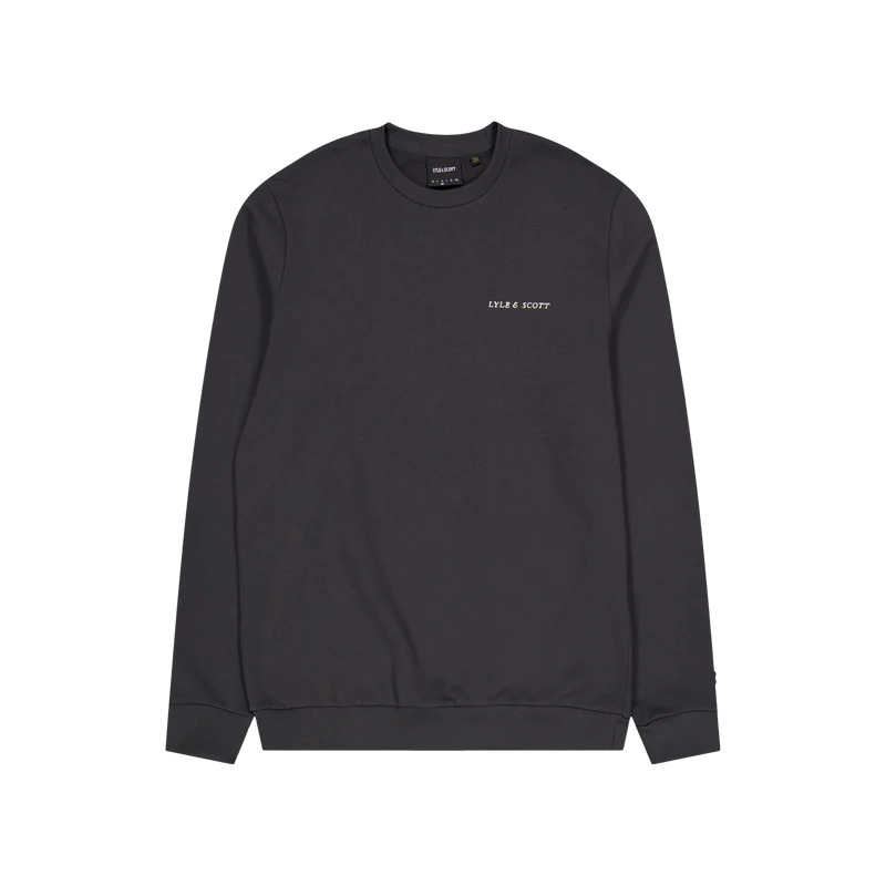 Embroidered Crew Neck Sweatshirt
