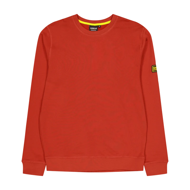 Barbour B.intl Racer Badge Sweat Re12 Iron Ore