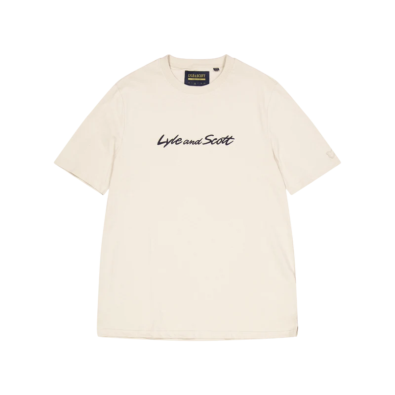 Script Embroidery T-shirt W949 Viaduct