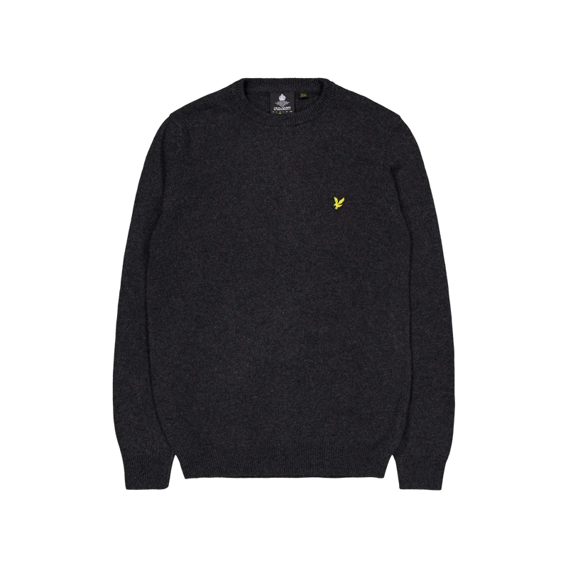 Crew Neck Lambswool Blend Jump 398 Marl