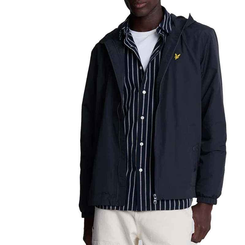 Lyle & Scott Zip Through Hooded Jacket Z271 Dark