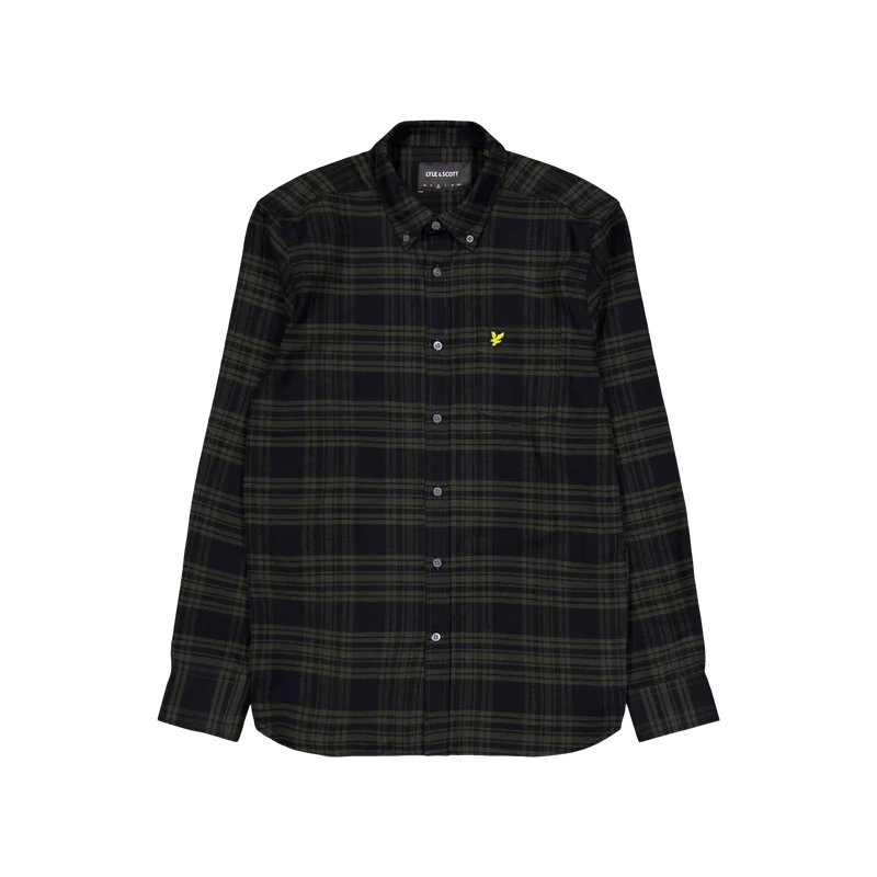 Check Flannel Shirt W995 Mountain Moss