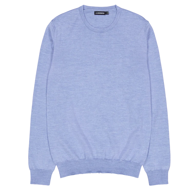 J.Lindeberg Lyle Merino Crew Neck Sweater O509 Washed Denim