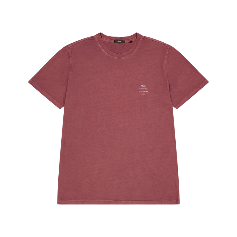 Organic Neuw Band Tee Oxblood