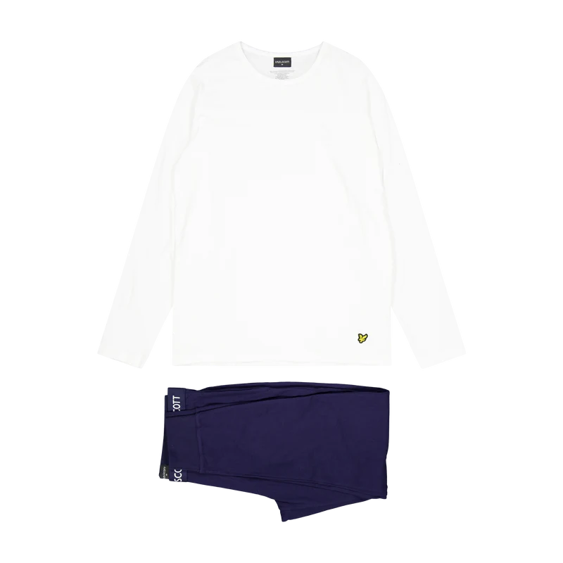 Lyle & Scott S/j Long Sleeve Tee And Cuffed 9711