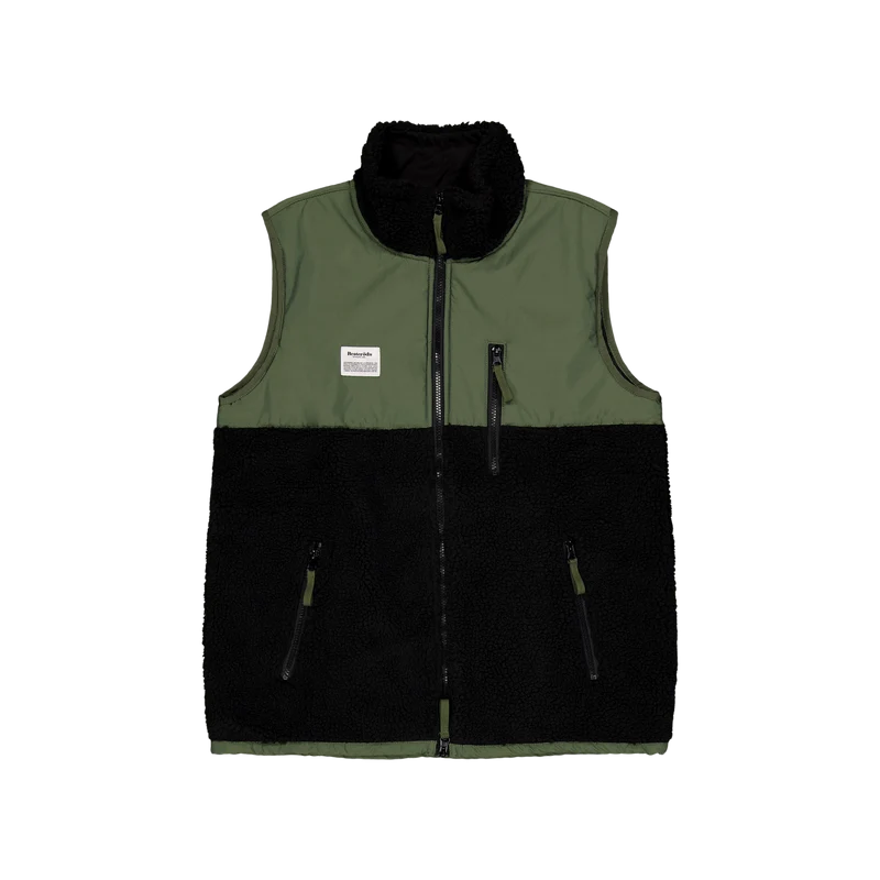 Panel Fleece Vest Zip 990