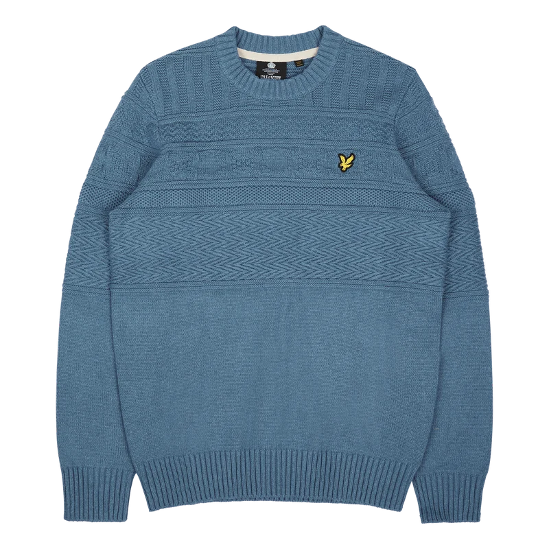 Lyle & Scott Guernsey Crew Neck W825 Skipton
