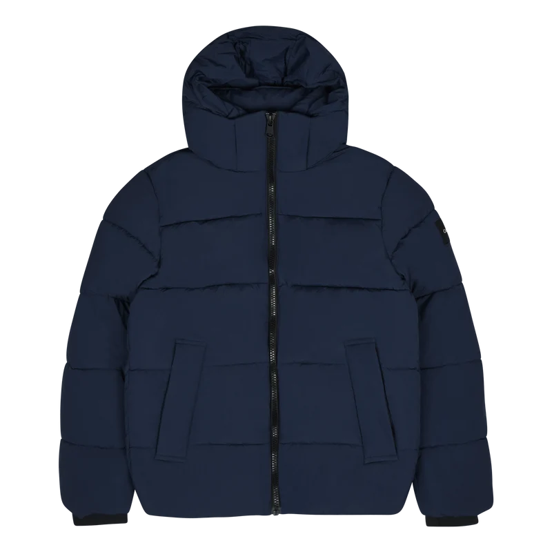 Crinkle Nylon Puffer Jacket