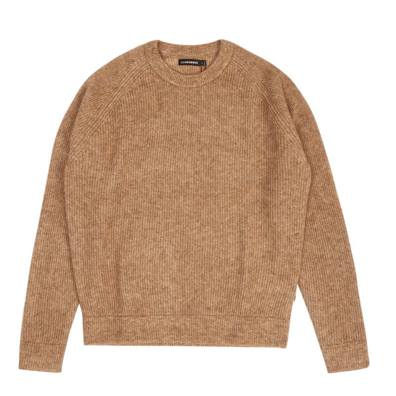 J.Lindeberg Vance Mohair Blend Crew Neck Tiger