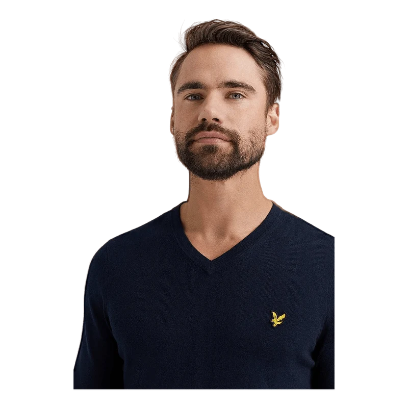 Lyle & Scott Cotton Merino V Neck Jumper