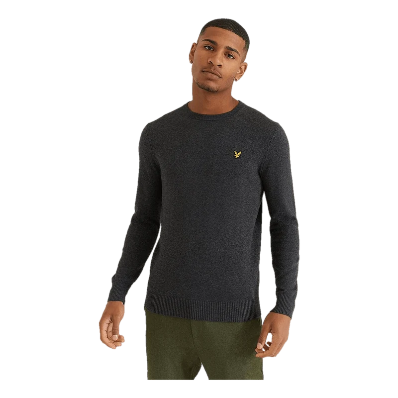 Cotton Merino Crew Jumper Marl