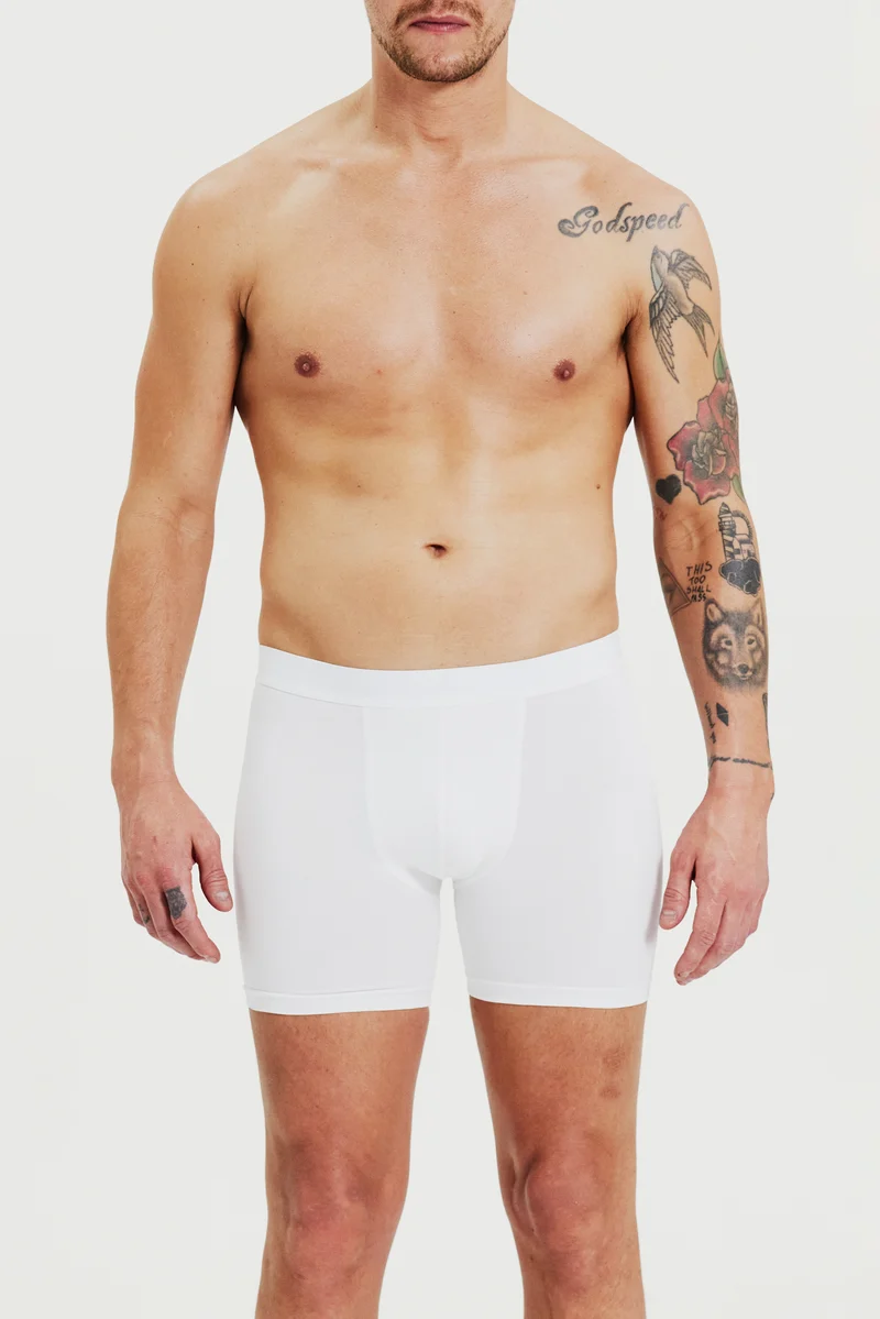 Boxer-Brief Extra Long 3-Pack White